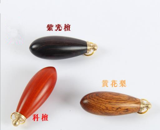 Portable wooden Empty Snuff Bottle Fragrance Toothpick Case With Mini Metal Spoon Sniffer Bullet Container Smoking Accessories