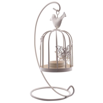 Vintage Decor Candle Holders Candelabra Bird Cages Candlesticks Decorative For Home Decoration White