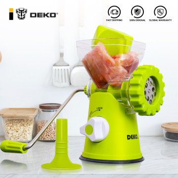 DEKO Manual Meat Grinder Multifunctional Fruit Chopper Vegetable Mincer Sausage Maker Household Kitchen Tools