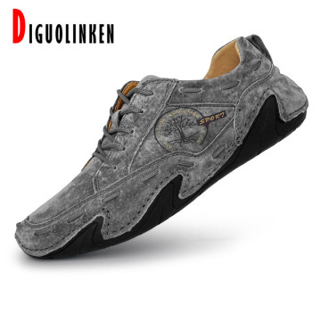 Big Size Men Casual Shoes Loafers Soft Man Leather Shoes Driving Men's Sneakers Cow Suede Leather Mocassin Spring No-slip 2020