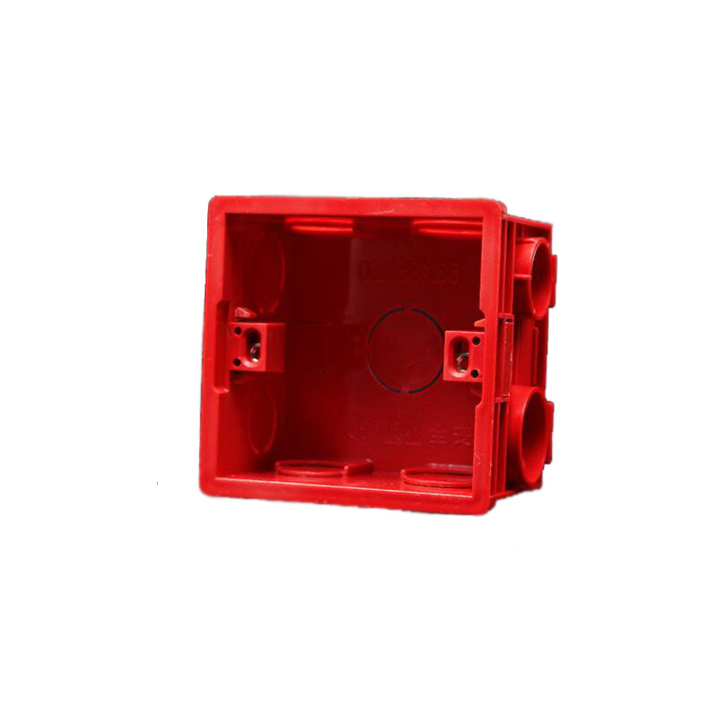 3 Colors Adjustable Wall Mounting Socket Box Internal Cassette 86mm*83mm*50mm PVC Switch Mounting Box
