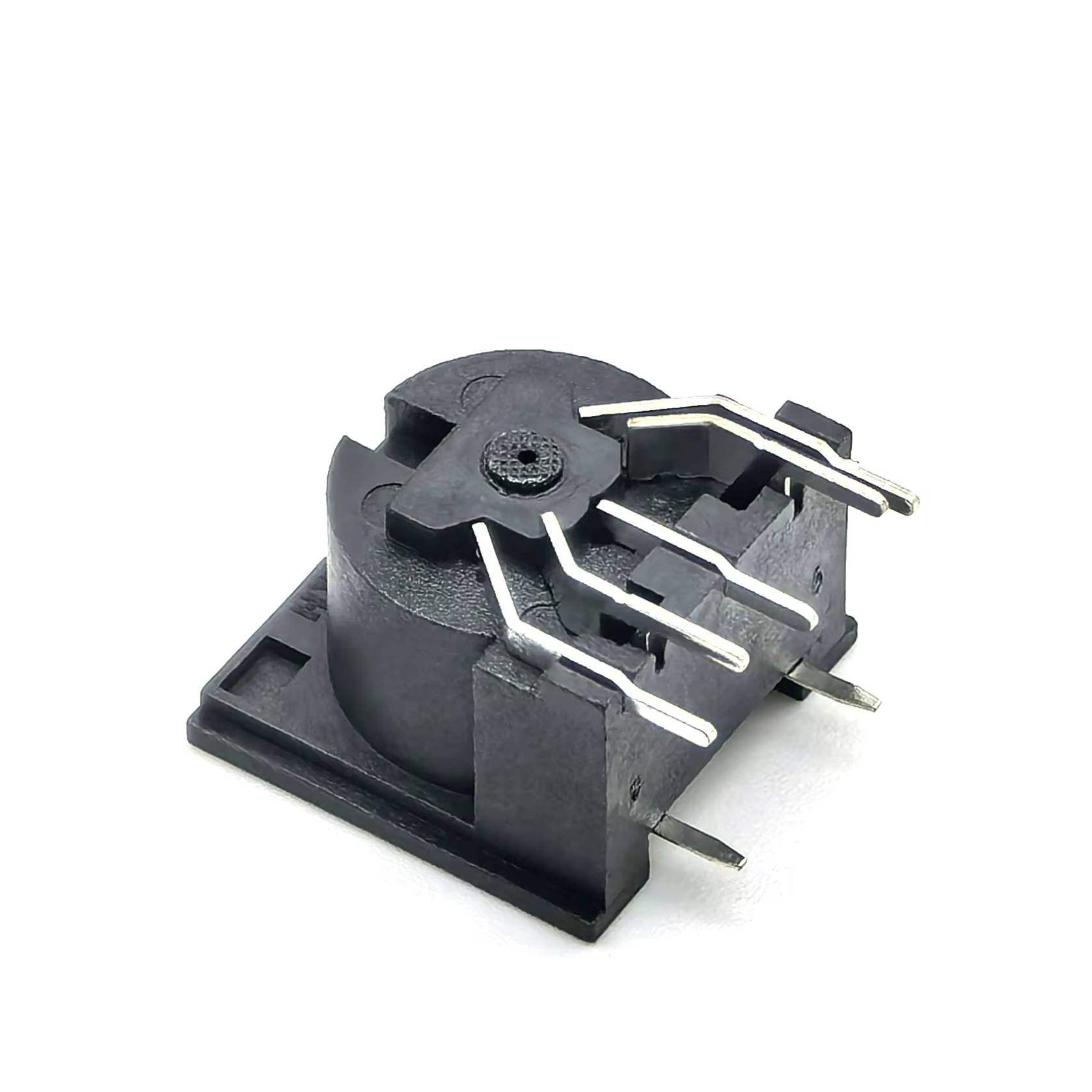 MINI DIN Board Connector:Large DIN Female header Connector Black Right Angle DIP