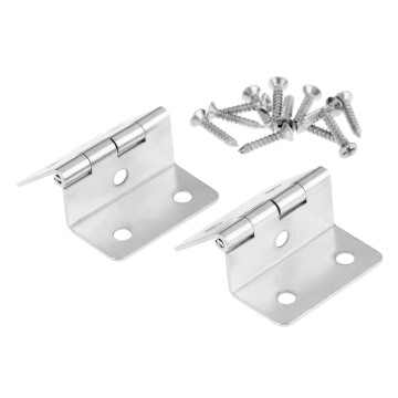 2Pcs Kitchen Cabinet Door Folded Hinges Furniture Accessories 5 Holes Drawer Hinges for Jewelry Boxes Furniture Fittings