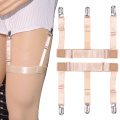 1pair Men Women Shirt Clip Garter Holder Suspenders Wrinkle Proof Leg Ring Hoisting Socks High Elastic Thickening Garter Belts