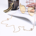 1pcs Copper String Simulated-pearl Crystal Beads Sunglasses Lanyard Strap Necklace Metal Eyeglass Chain Cord For Reading Glasses