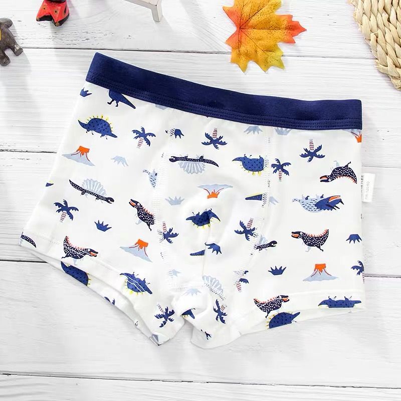 4Pcs/Lot Cotton Kids Underwear Boxer Baby Children Panties Briefs for Boy Teenager Underpants 2-12Y