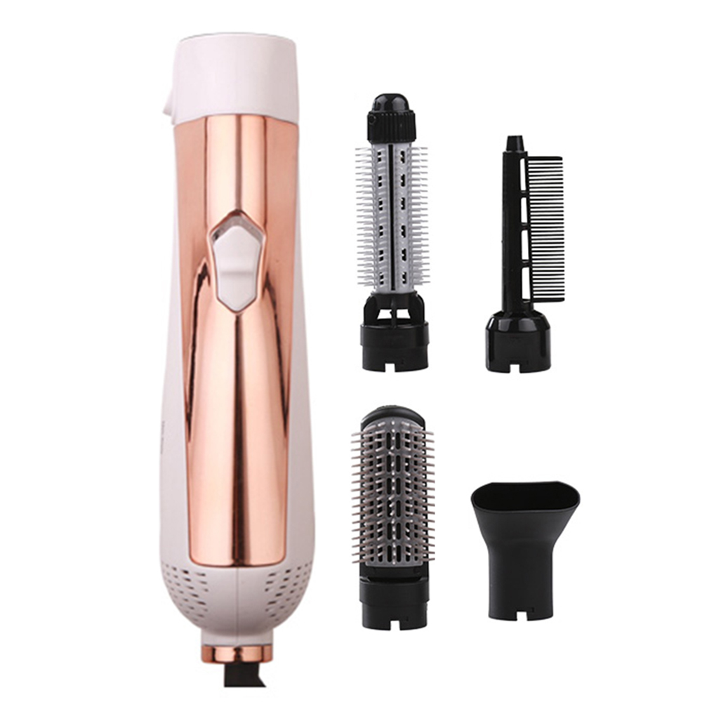 4 in 1 Rotating Brush Hot Air Styler Comb Curling Iron Roll Styling Brush Hair Dryer Curling Iron Hair Styler Comb Hair Salon