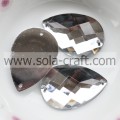 New Style Teardrop Faceted Crystal Pendant Beads Glass Finding Charms 20*30mm