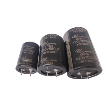 Long term high-voltage horn type electrolytic capacitor