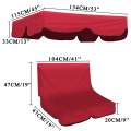 Summer Waterproof Top Cover Canopy Replacement for Garden Courtyard Ourdoor Swing Chair Hammock Canopy + 2 Chair Cushion Cover