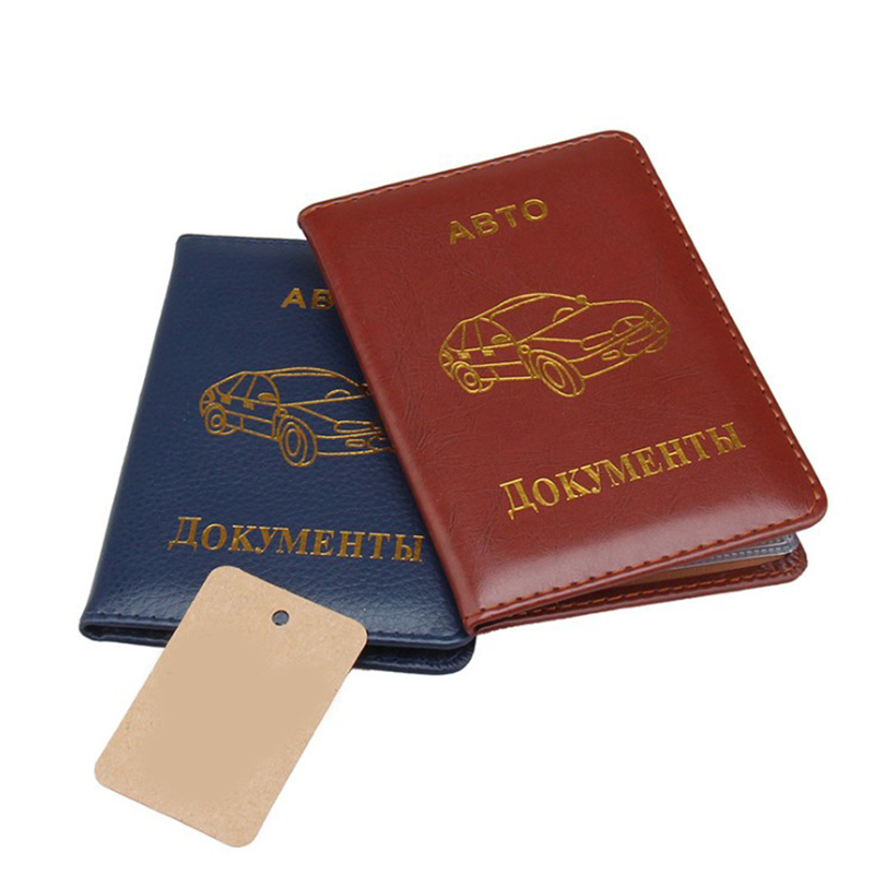 Drivers License Wallet Russian Auto Driver License Bag Car Document Wallet Pu Leather Cover For Documents Car Card Holder Pink