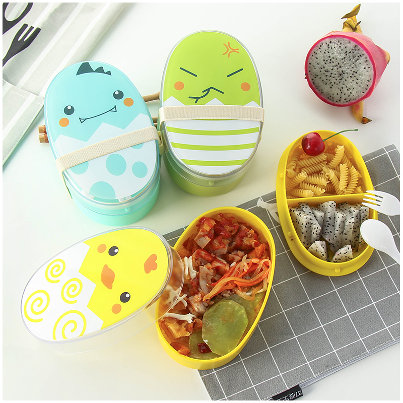 700ml Cartoon Healthy Lunch Box Cute Kids Microwave Oven Children Bento Boxes Lunchbox BPA Free
