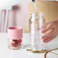 Tea separation cups custom double glass portable filter hand creative men and women water cups Blenders mini blender mixer