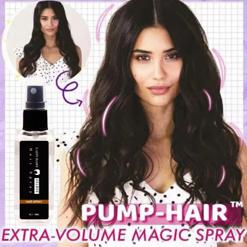 1 Bottle Transparent Lazy Hair Styling Spray Curly Hair Styling Agent Long Lasting Quick Powerful Fixer Disposable Styling Spray