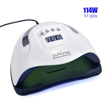114/90/72/54W UV LED Nail Lamp For Manicure with 57pcs Lamp Bead LCD Display Auto Sensor Nail Dryer for Curing All Gel Nail Tool