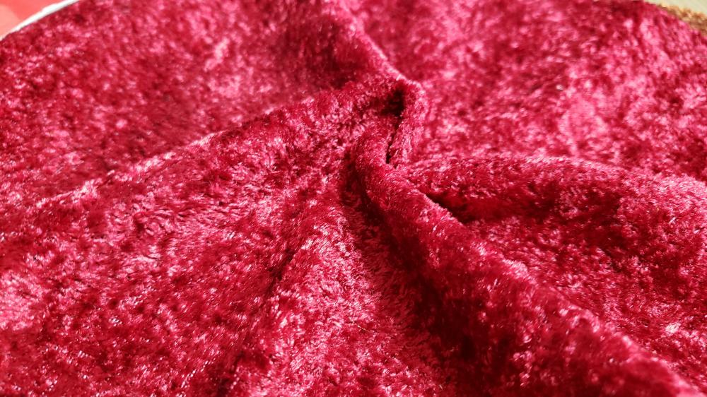 Warp Knitted Velvet Fabric Red