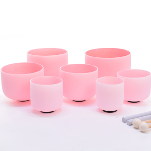 Angel Pink Frosted Singing Bowl