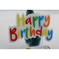 Colorful Happy Birthday Letter Candles