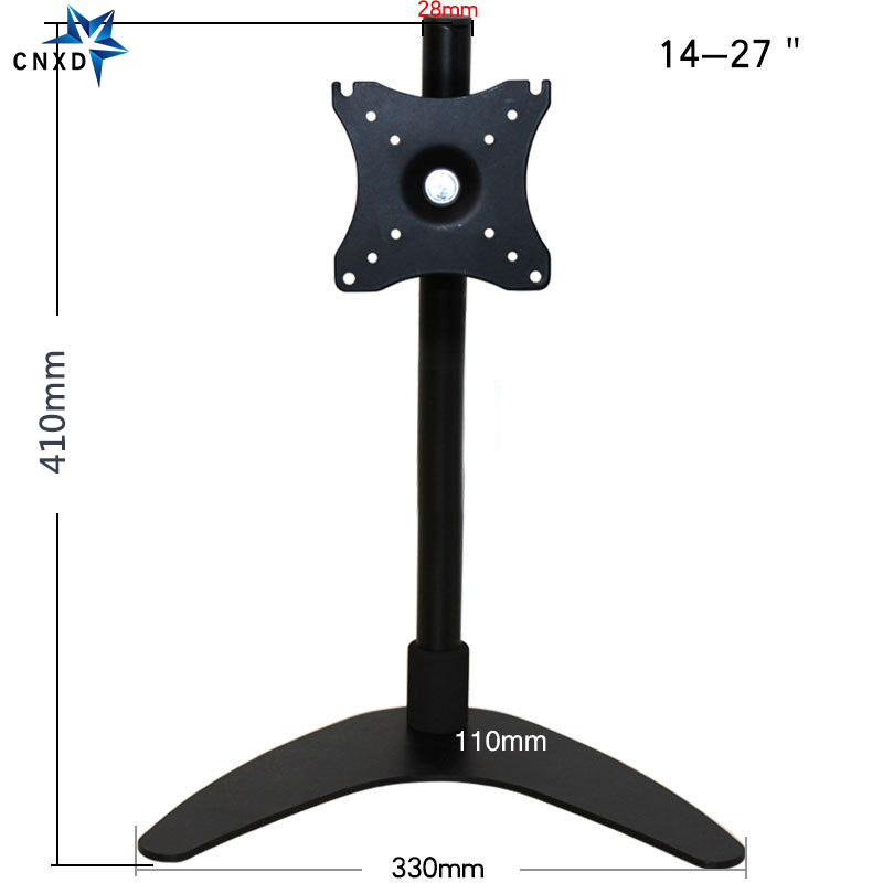 Universal Monitor Table Stand LCD Floor Desk Monitor Mount Stand with Adjustable Tilt Swivel Rotation hold Screen 14" to 27"