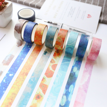 1.5cm*7M The Fantastic Dream Color Decorative Washi Tape DIY Scrapbooking Masking Craft Tape School Office Adhesive Tape
