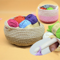 Hand-knit Woven Thread Thick Yarn Basket Blanket Carpets Yarn Cozy Cotton Wool Knitting Braided DIY Crochet Fancy Cloth Yarn