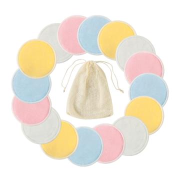 Makeup Remover Pad Cotton bag Reusable Cotton Pads Bamboo Pads Skin Fiber Care Cleaning Nursing Skin Pads R6D4