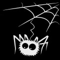 YJZT 13.6*13CM Cartoon Funny SPIDER WEB Halloween Decal Car Window Sticker Black/Silver Vinyl S8-1303