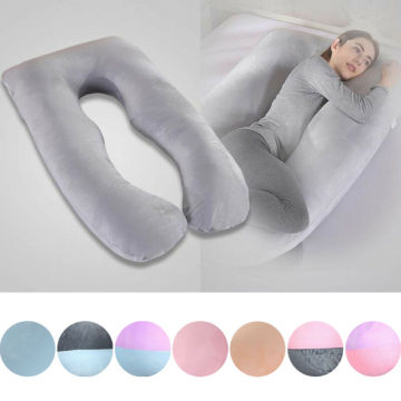 1pc U Shape Pregnancy Pillow Bedding Full Body Comfortable Sleeping Cushion 70x130cm