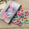 50pcs/Bag Striped Lovely style kids Elastic Hair Bands 6 colors mixing Children's Head rope hair accessories for girls