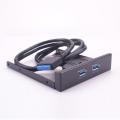 Desktop PC Front Floppy Drive 19/20 Pin To USB 3.0 Front Panel Extender Panel Dual Port USB3.0 Output Interface
