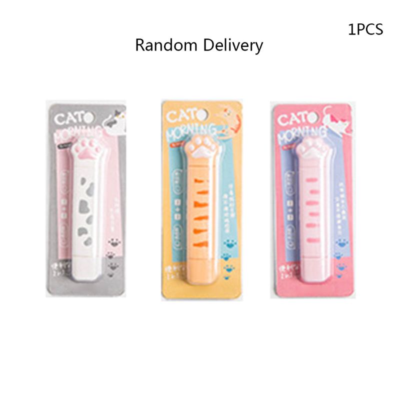 Cute Cat Paw Roller Glue Correction Tape Stationery Corrector Student Altered