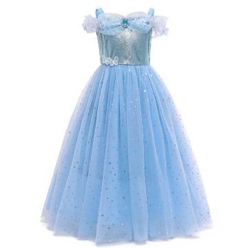 Baby Girl Dress Up Kids Prom Princess Costume For Girls Halloween Birthday Party Cosplay Frocks Children Cinderella Dress