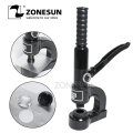 ZONESUN Portable Hydraulic punching machine punch round hole for steel metal 25mm round hole digger opener perforator punch tool