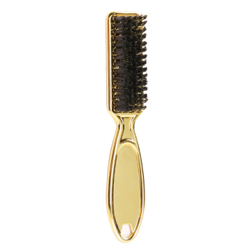 Beard Mustache Oil Head Brush Stiff Bristles Straightens Soften Handle Massage Comb Anti Frizz ABS Plating for Men