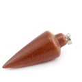 Pendulum Line Cone Stone Pendants Healing Chakra Beads Crystal Quartz Charms for DIY Necklace Jewelry Making