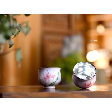 Artisanal Pink Flower Tea Cup for Tea Enthusiasts