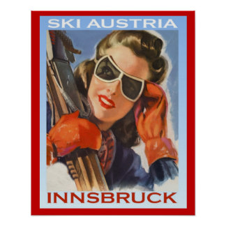 Ski Poster, Italy, Dolomites Cortina Trip Travel Retro Vintage Poster Canvas Painting DIY Wall Art Home Bar Posters Decor