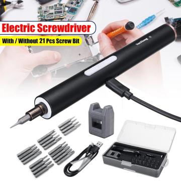 Mini Electric Screwdriver USB Cordless Power Screw Driver Kit 800mAh Lithium Battery Electric Precision Screwdriver Repair Tools