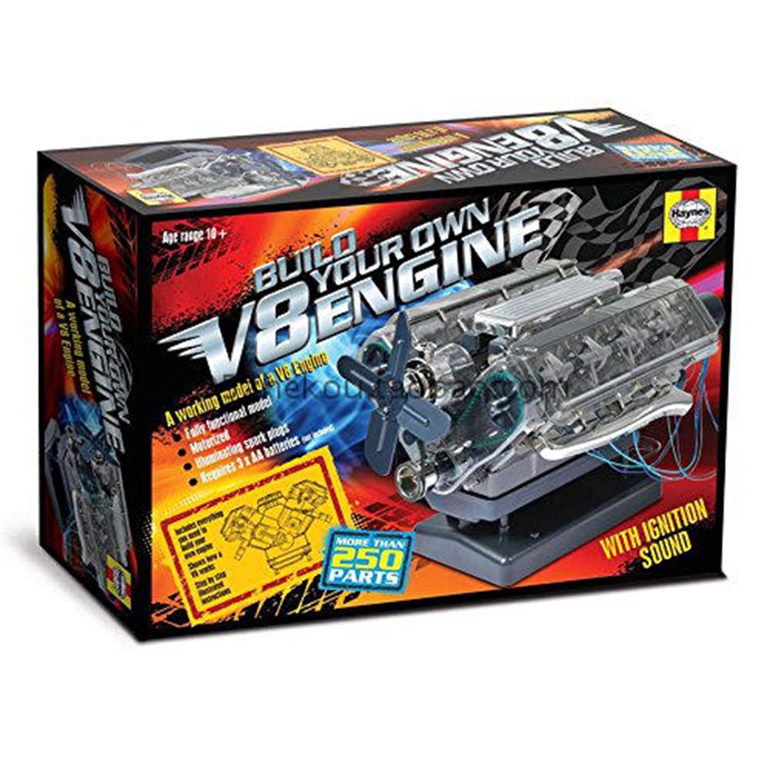 Visible V8 Engine Assembly Model Stem Toy