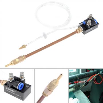 Precision Mist Coolant Lubrication Spray System with 20cm Copper Pipe and Check Valve Metal Cutting Cooling Machine/CNC Lathe
