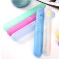 1pcs Palstic Toothbrush Case Travel Walking Camping Toothbrush Box Dust-proof Case Container Organizer Color Random