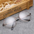 Unisex Vintage Round Reading Glasses Metal Frame Retro Personality College Style Eyeglass Clear Lens Eye Glasses Frames