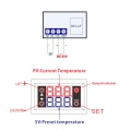 W2810 DC12V 20A Digital Thermostat Temperature Controller Red Display with Probe