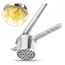 Garlic Press with Curved Handle