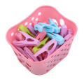 30PCS Plastic Clothes Pegs Laundry Clothespin Storage Organizer Quilt Towel Clips Large Spring With Basket Travel Accessories