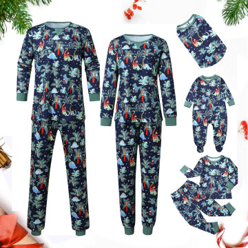 Family Christmas Matching Pajamas Set Christmas Dinosaur Print Family Matching Outfits Family Look Sleepwear #cc