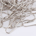 50Pcs Shower Curtain Hooks Glide Roller Rustproof Stainless Steel Rings With Clips Polished Chrome for Bathroom Rods Curtains