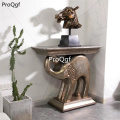 Prodgf 1 Set 90cm length elephant series Corner Console Table