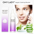 OMY LADY Oxygen Foaming Mousse Deep Cleansing Face Cleanser Aloe Vera Moisturizing Oil Control Shrink Pores Remove Blackhead