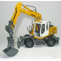 1:50 LIEBHERR A904C Multifunctional Wheeled Excavator Engineering Machinery Diecast Toy Model 58004 for Collection,Decoration